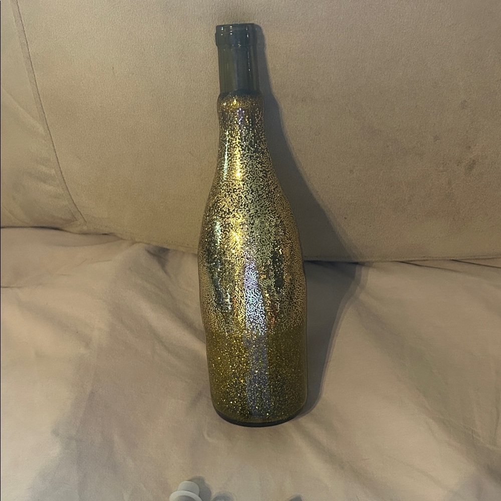Gold Glitter Decorative Bottle